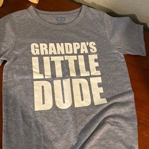 Grandpa little dude tee